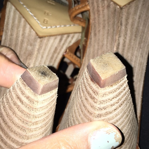 BELLE SIGERSON MORRISON EUC REAL LEATHER WEAVE PEEP TOE SHOES 8.5 - Picture 13 of 14